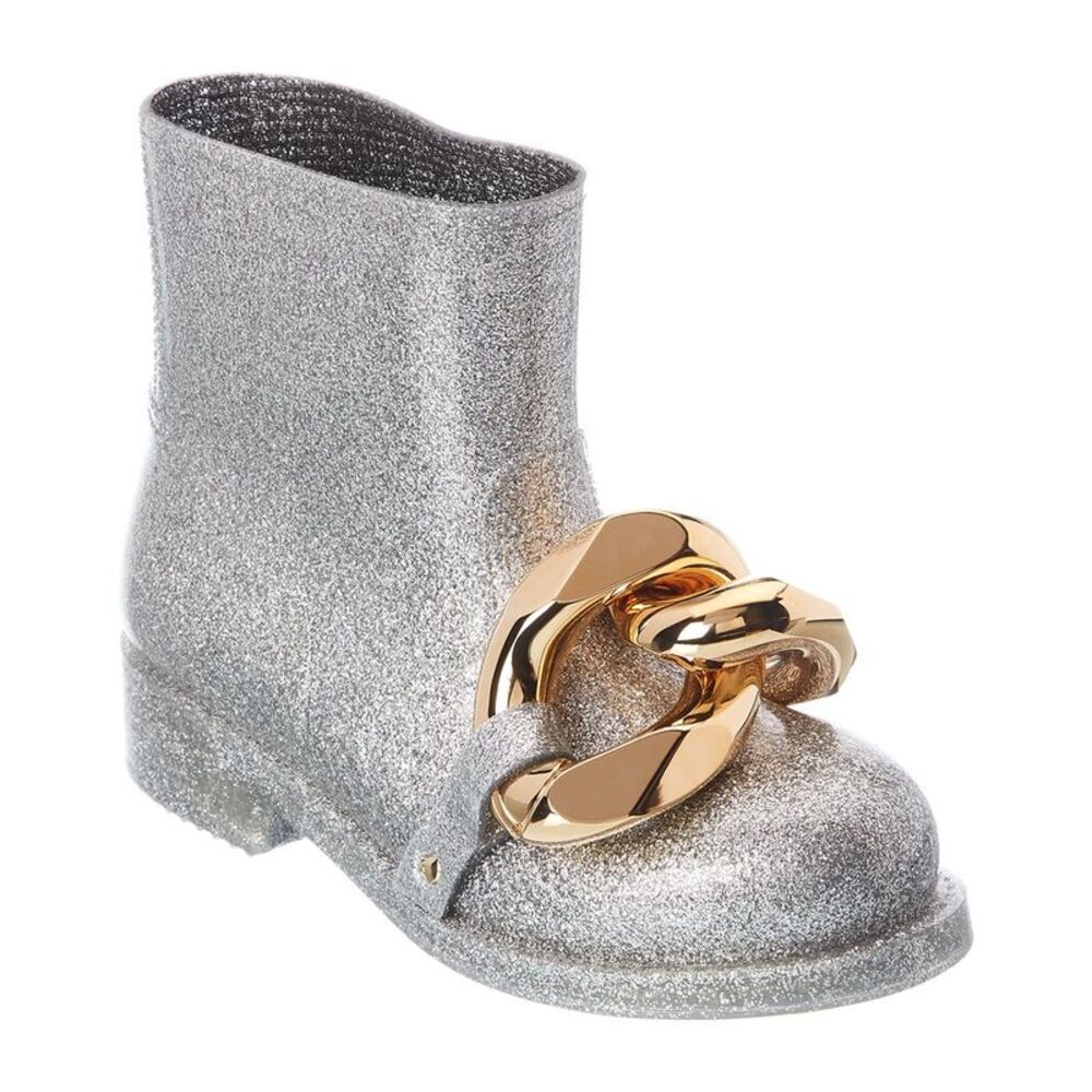 Jw Anderson Chain Rubber Boot, Silver